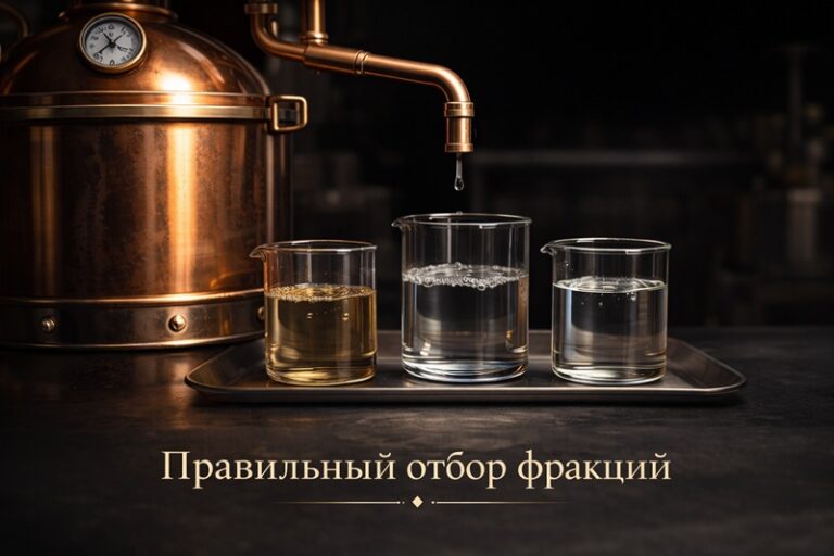 правильный отбор фракций на кубе