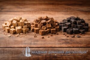 Средний или сильный обжиг дуба