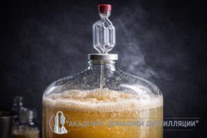 ёмкость с брагой активное брожение пузырьки газ