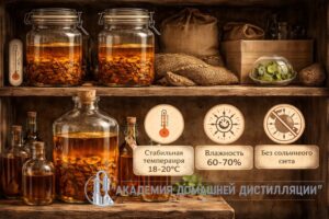 температура хранения дистиллята при выдержке
