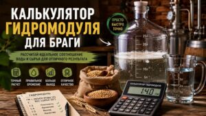 калькулятор гидромодуля браги