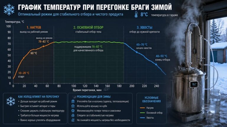 Можно ли гнать самогон зимой в гараже